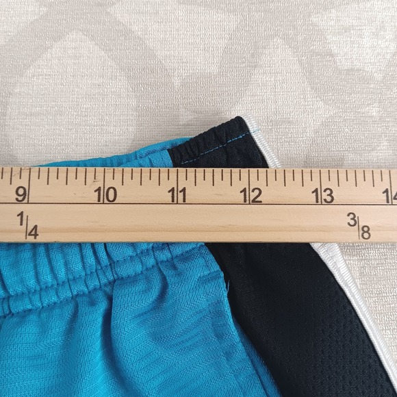 Nike Basketball Shorts Teal Black White Mens Size L Athletic Gym Workout - Picture 3 of 9